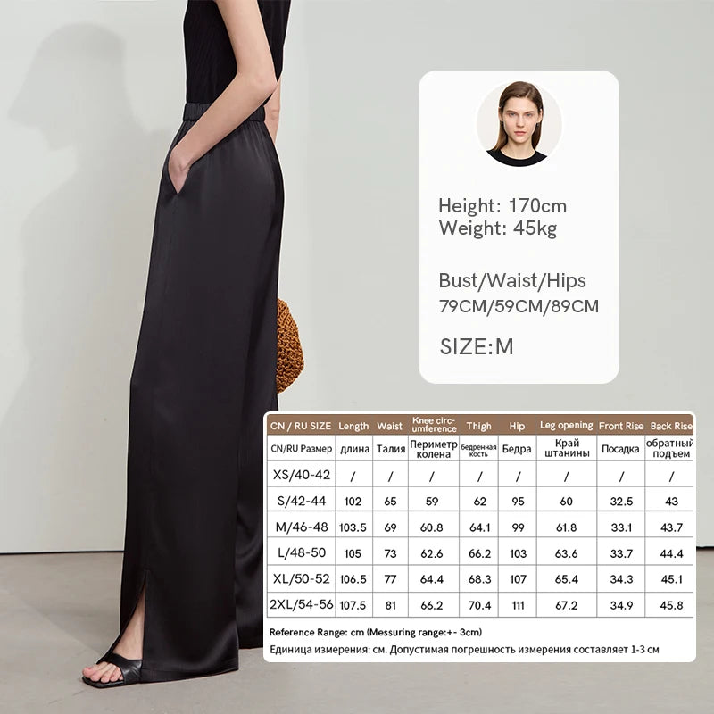 រ៉ូប Amii Minimalist រដូវក្តៅឆ្នាំ ២០២៦ ថ្មី ក O សាទីន ឆើតឆាយ ម៉ូដធ្វើដំណើរ អាវរលុង ខោជើងធំធម្មតា ដាច់ដោយឡែកពីគ្នា 12542042