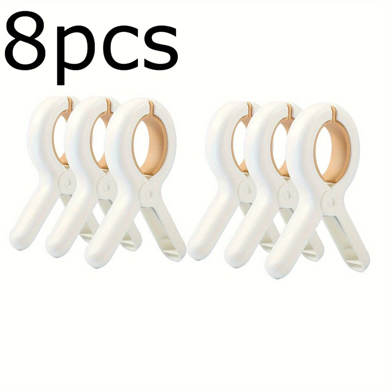 2/4/8pcs Beach Towel Clips, Sturdy Plastic Clothespins for Drying Quilts,Wind-Resistant Clothespins,Home Essentials,Clothes Pins