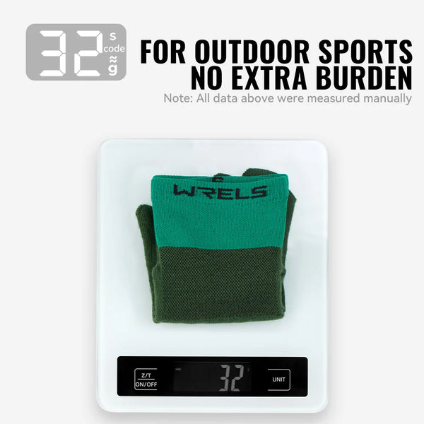 WRELS Coolmax Running Socks Toe Socks Breathable Five Finger Socks Anti Blister Quick Dry Cushioned Men Women Athletic Socks