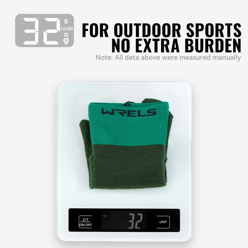 WRELS Coolmax Running Socks Toe Socks Breathable Five Finger Socks Anti Blister Quick Dry Cushioned Men Women Athletic Socks
