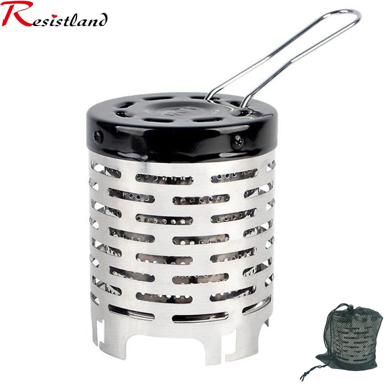 Mini Gas Heater Stove Wear-resistant Outdoor Camping   Portable Steel Warmer Heating Cover Equipment