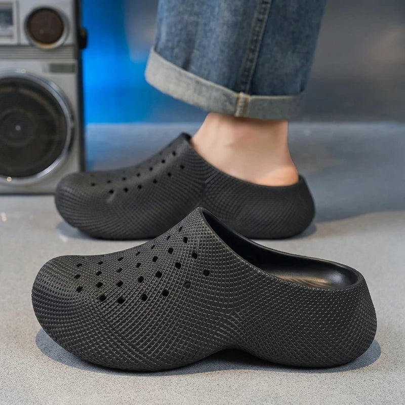 Men's Eva Clogs Breathable Slip On Slippers Summer Lightweight Quick Dry Beach Waterproof Garden Shoes Outdoor Walking Slipper