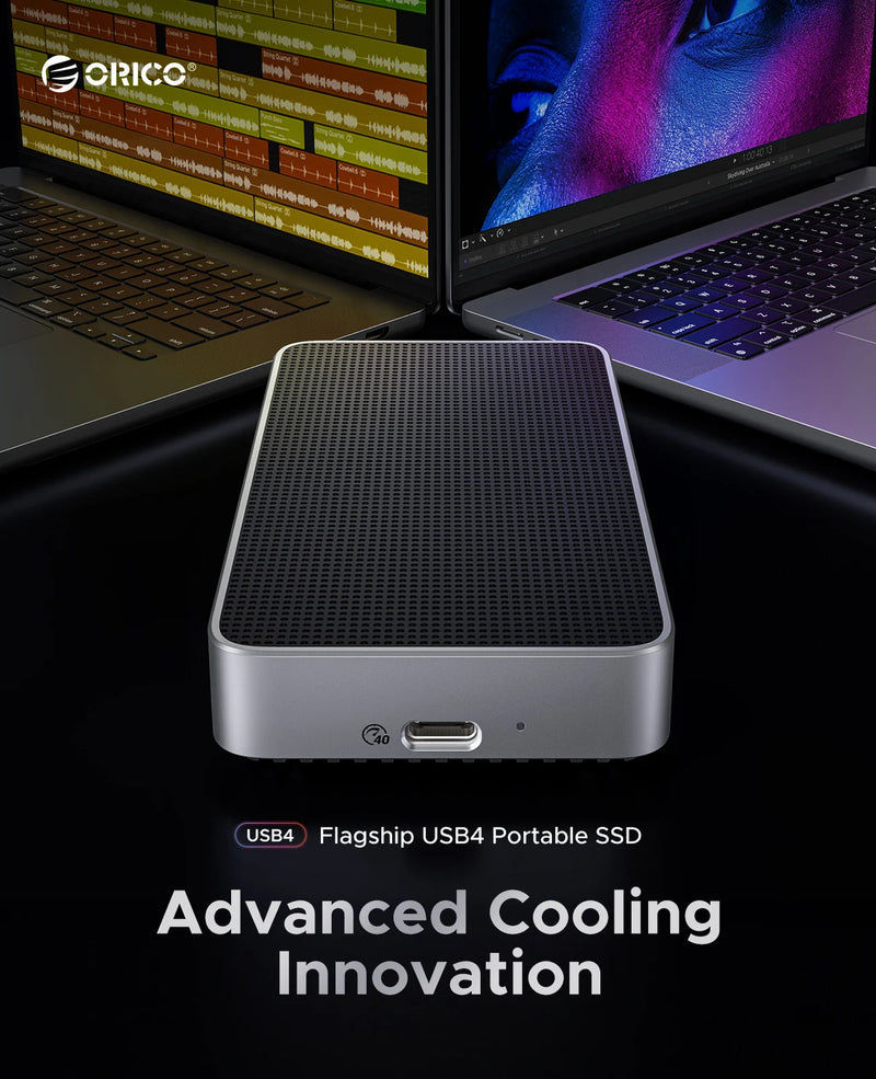 ORICO 40Gbps USB4 Portable NVMe 40Gbps Ultra Fast External SSD Drive PCIe4.0 NVME Up to 3800MB/s Compatible Thunderbolt 3/4