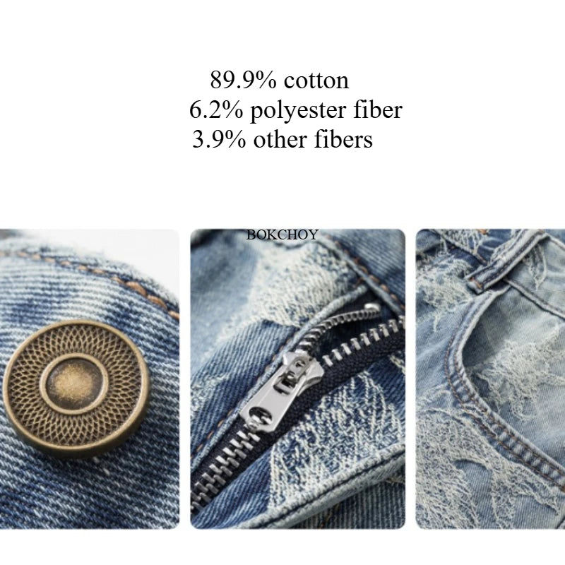 2026 Autumn New Trend Fashion Vintage Washed Light Jeans for Men Clothing Cotton Comfort Male Pants AG7520