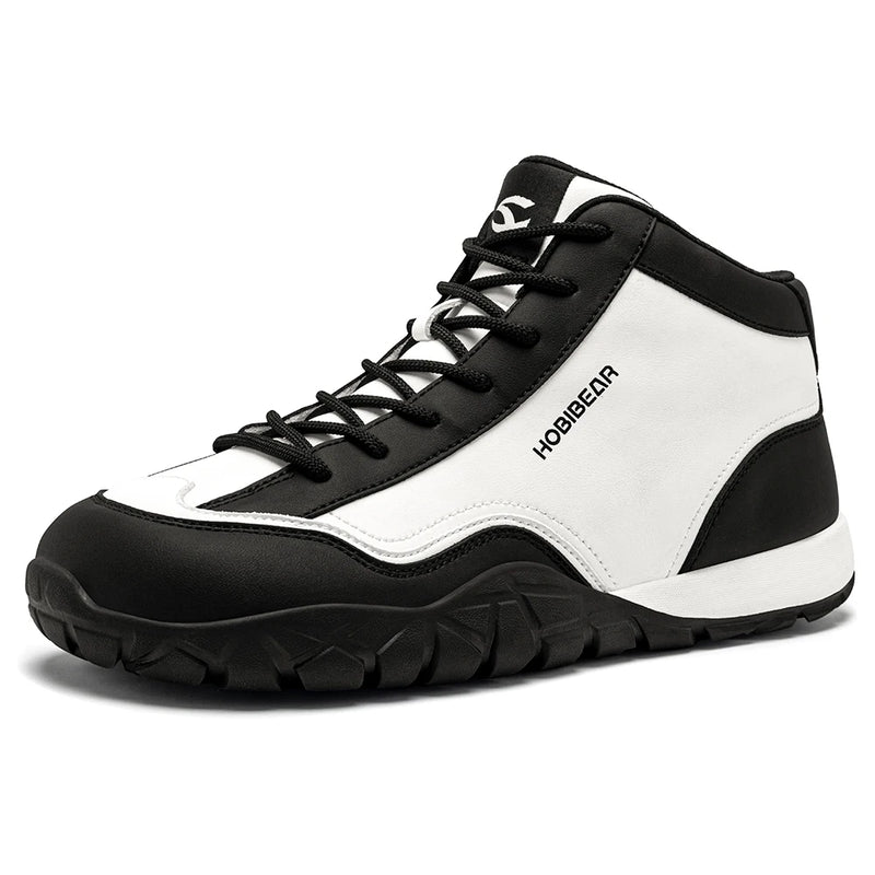 HOBIBEAR Mid-Top Hiking Boots Mens Womens Wide Width Trail Running Sneakers Outdoor Walking Non-Slip Ankle Shoes