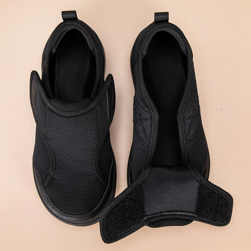 Wide Toe Box Shoes Men Women Non Slip Easy on Diabetic Shoes Swollen Feet Orthopedic Walking Shoes Relieves Pressure on Bunions