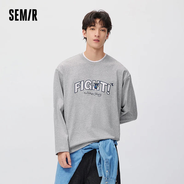 អាវយឺតប៉ាក់ Semir សម្រាប់បុរស កប្បាសរាងជាស្រទាប់ៗ ឆ្នាំ២០២៦ សម្លៀកបំពាក់ប្រចាំថ្ងៃរដូវរងាថ្មី រចនាប័ទ្មទីក្រុង ធម្មតា អាកាសធាតុត្រជាក់ ស្រទាប់ៗ