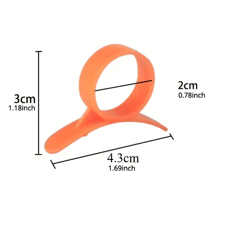 4/8pcs Snail Finger Ring Orange Peeler, Creative Kitchen Gadget, Plastic Orange Peeler, Lemon Peeling Ring, fruit peeler.