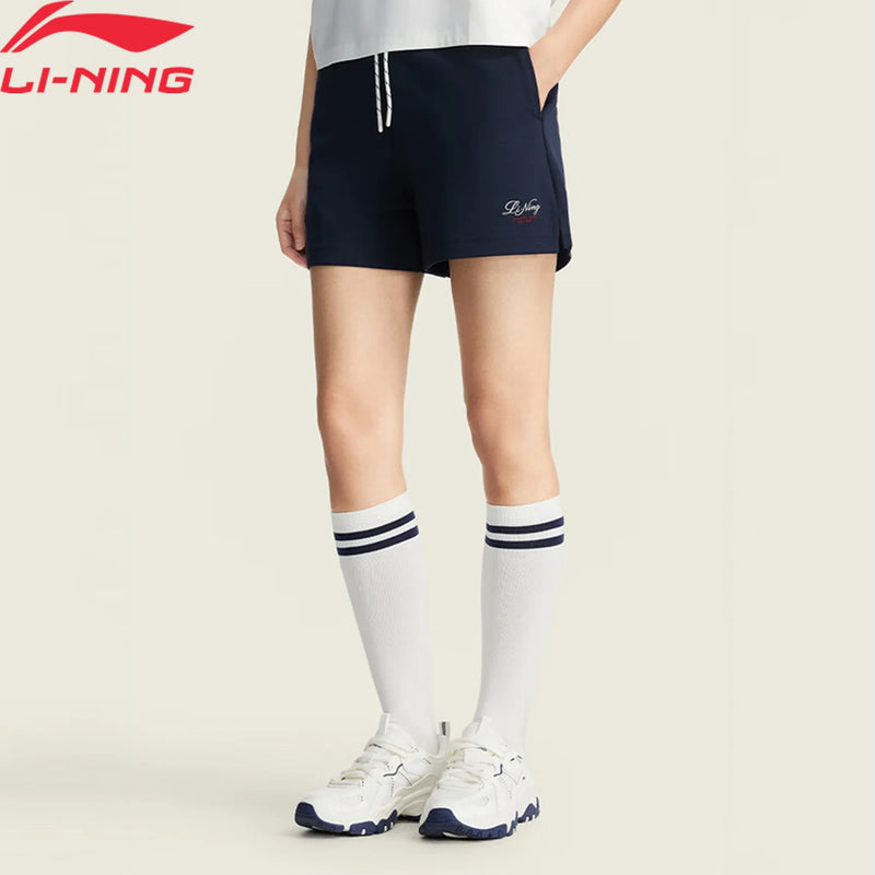 ខោខ្លីកីឡា Li-Ning សម្រាប់នារី LN BASE DRY រលុង ស្រួលស្លៀក ខោខ្លីសម្រាកលំហែកាយ LiNing AKSW206
