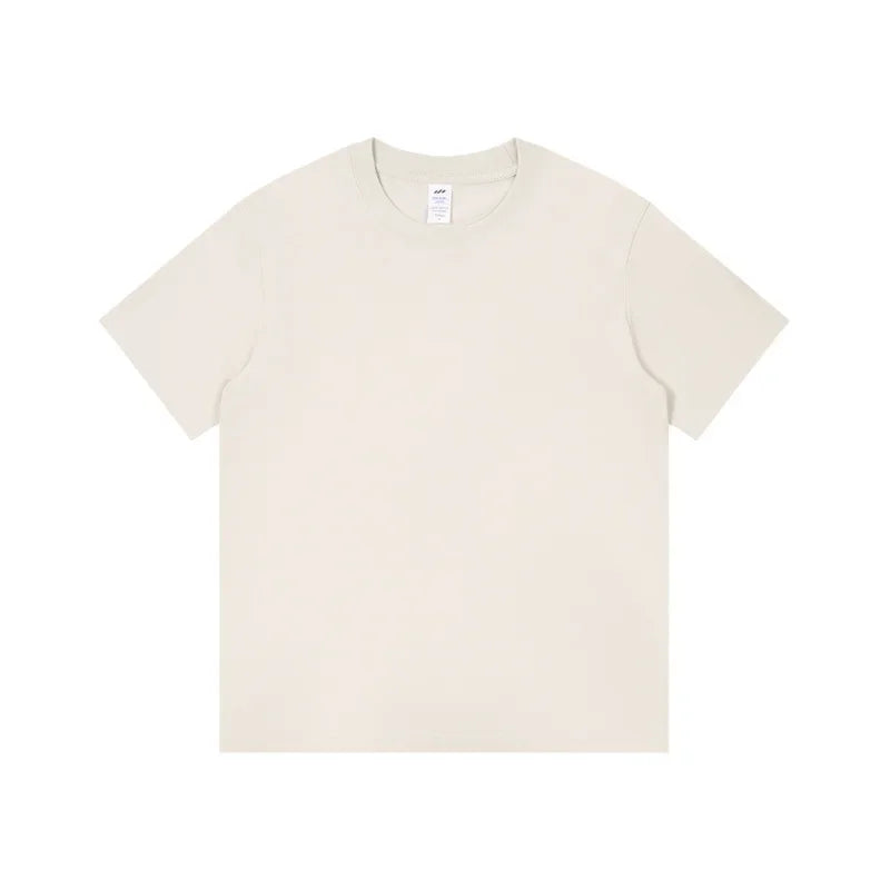 DUKEEN 8.1Oz 230gsm Men's Pure Cotton T Shirts 2025 Summer New Oversizes Solid Color T-Shirts for Men and Women Customizable
