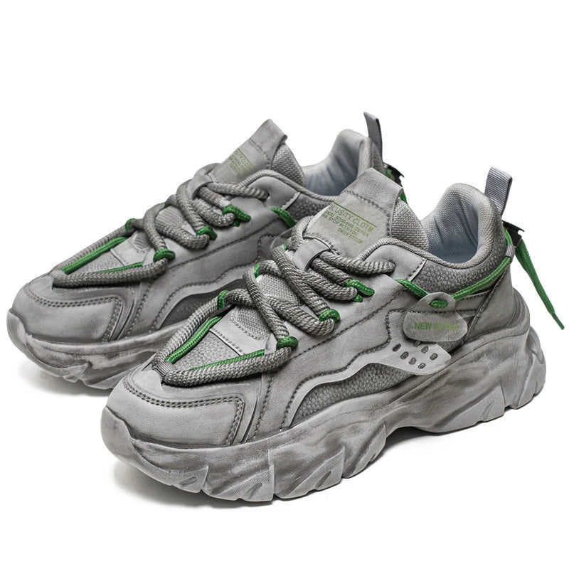 Men's fashion sports shoes four season soft sole non-slip comfort outdoor running shoes youth casual tide shoes student sneakers