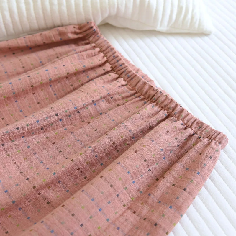 Women’s Loungewear 2Pcs Pajamas for Women Nightwear Spring Autumn Long Sleeve Top and Pants Soft Cardigan Lapel Sleepwear Suit