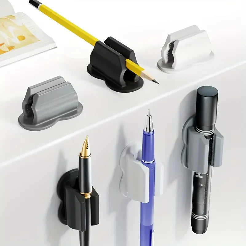 1/2pcs Upgraded Silicone Pen Holders, Adhesive Organizer for Desk and Wall, Office and Home Study Storage Accessories.