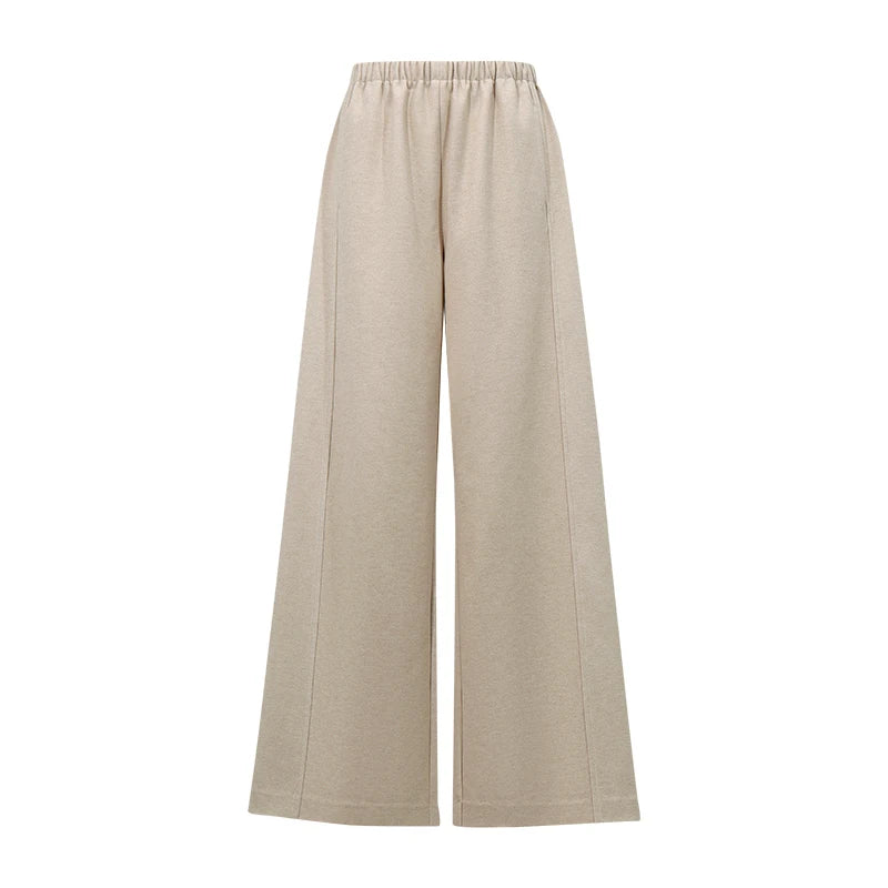 Amii Women's Wide Leg Pants Loose Fit Casual Commuter Minimalist Versatile Trousers 2026 Autumn Pants for Women 12624005