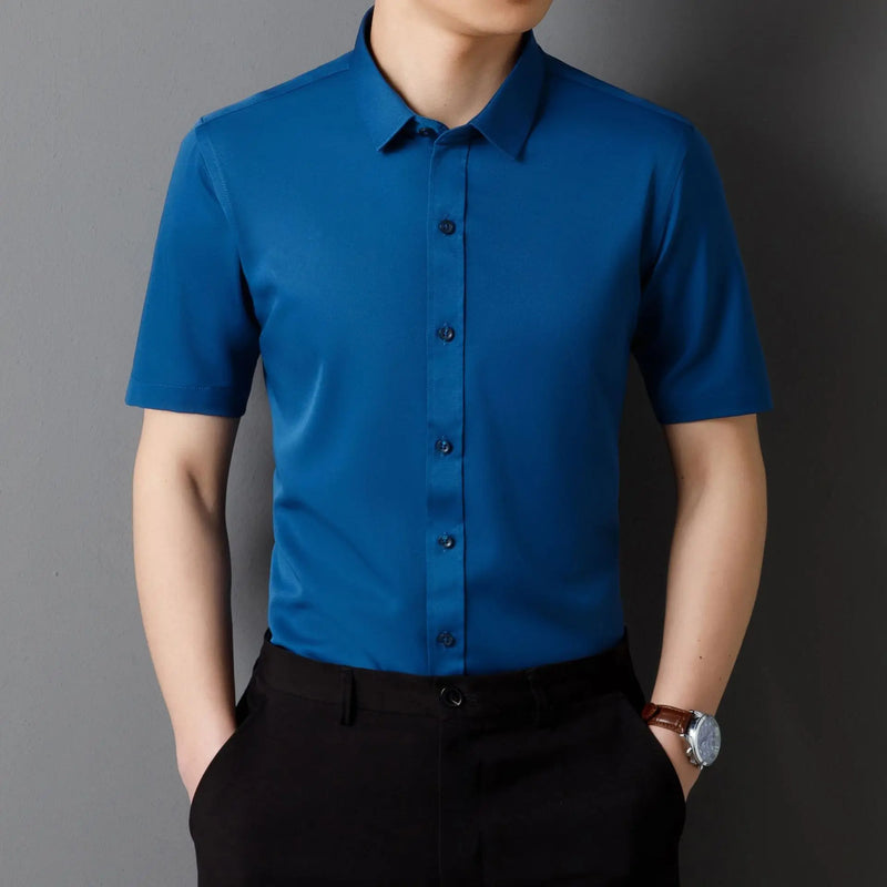 Deep Purple Men's Dress Shirt, Perfect for Weddings, Parties, Business Events, and Performances. White,Black,Blue,Red,Gray,Pink.