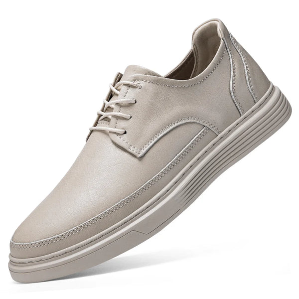 Summer Autumn Mens Lace Up Leather Casual Shoes Men Fashion Flat Shoes Big Size 47 48 Breathable Comfortable