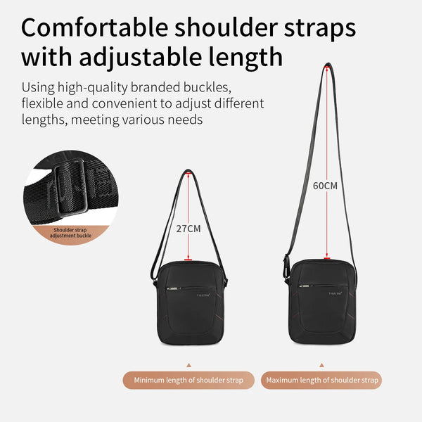 Tigernu Shoulder Bags For Men Business Messenger Bag 10inch Ipad Bags Male Crossbody Bags Handbag Casual Travel Bags Sling Pack