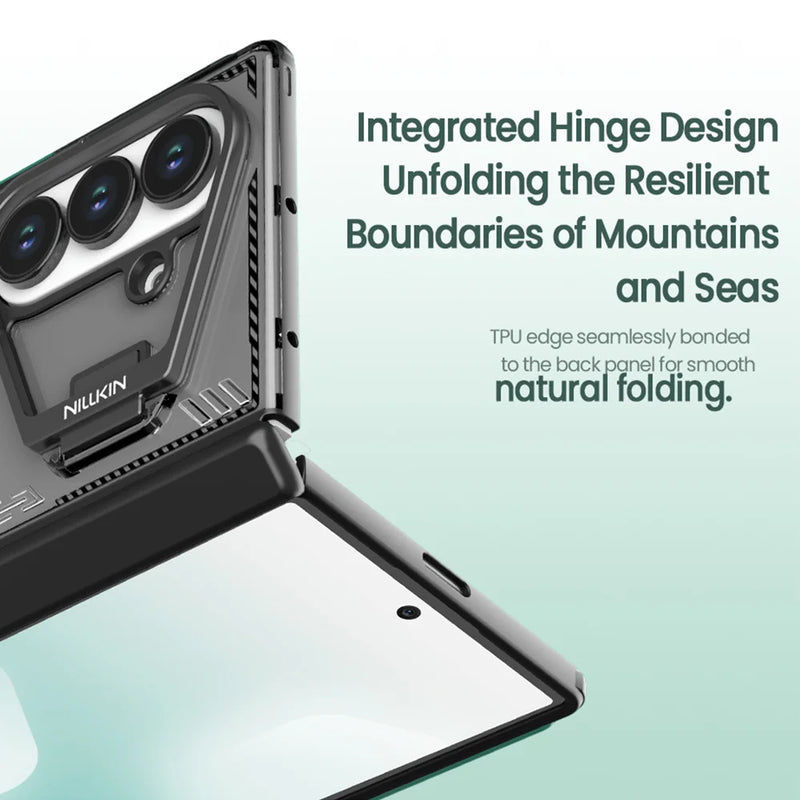 NILLKIN For Samsung Galaxy Z Fold 7 5G Case Iceblade Prop Transparent With Lens Holder Shockproof Back Cover for Samsung Fold 7