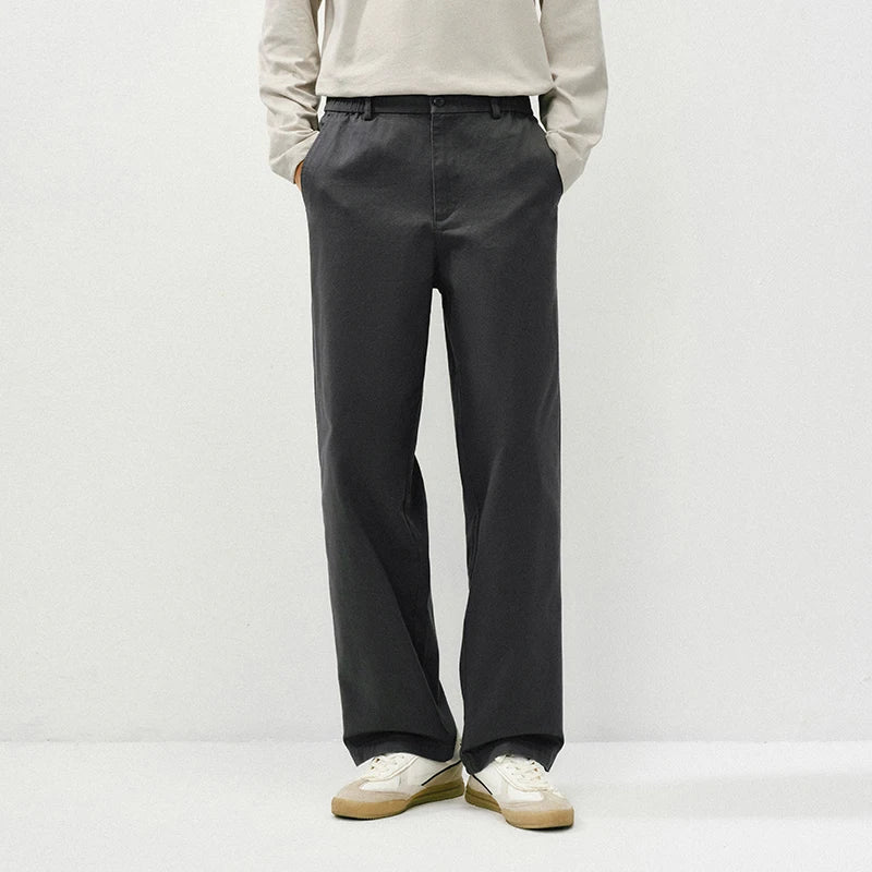 Semir Cleanfit Pants Men 2026 Autumn Winter Loose Straight Leg Casual Versatile Comfortable Daily Wear Stylish Trousers