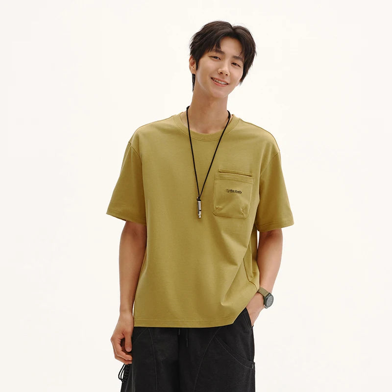 Semir Unisex Tshirt Heavyweight Mountain Style Loose Knit Short Sleeve Summer 2026 Versatile Urban Casual Style Top