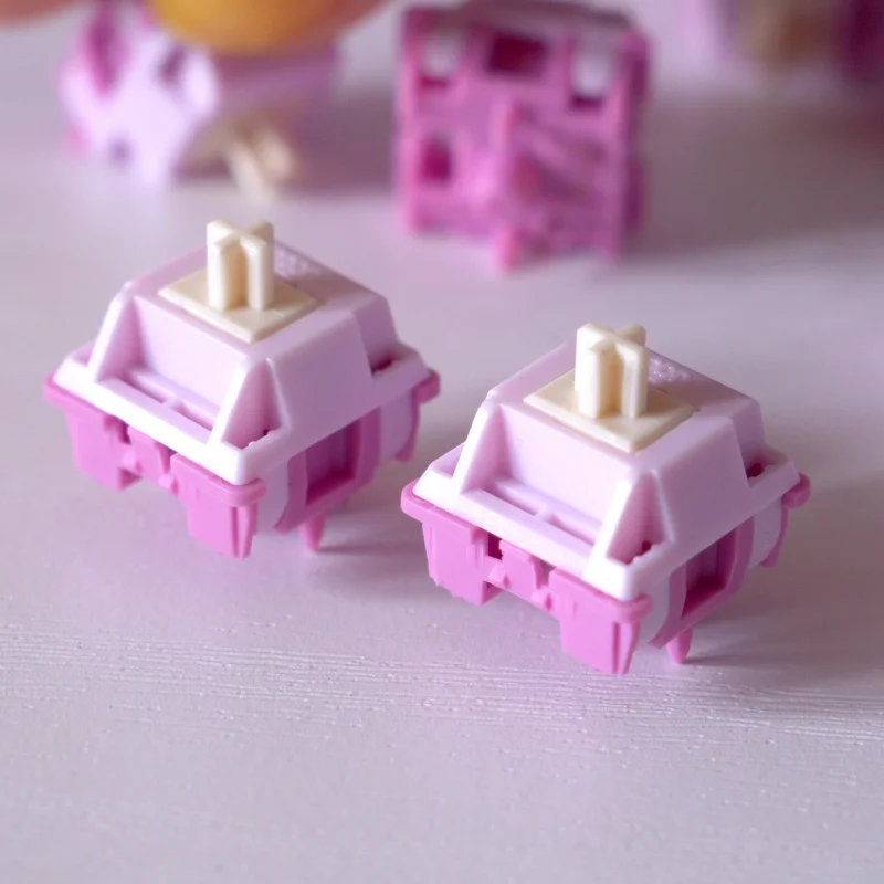 Akko V3 Creamy Purple Pro Switch 5-pin 30gf Tactile Switch Compatible with MX Mechanical Keyboard (45 pcs)