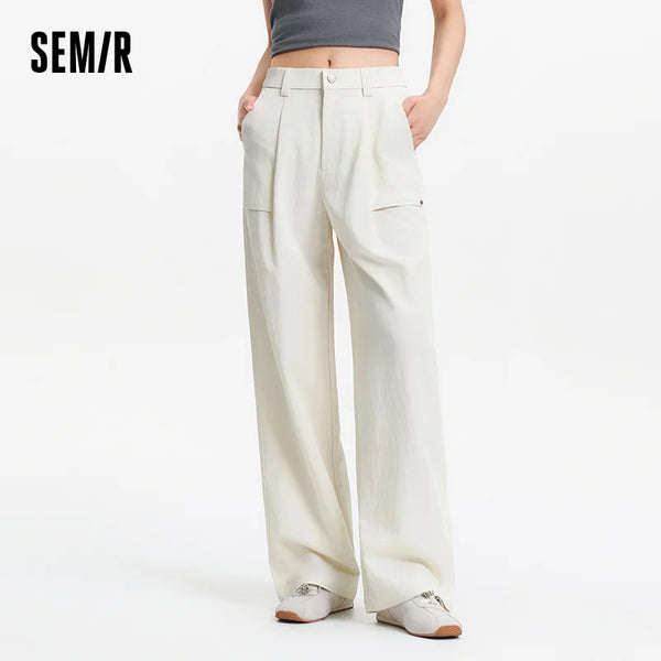 ខោ Semir សម្រាប់នារី រលុង ចង្កេះយឺត ស្ទីល Cargo ជើងធំទូលាយ ធម្មតា 2026 ម៉ូដសម្លៀកបំពាក់ប្រចាំថ្ងៃ សម្រាប់ដើរលេង