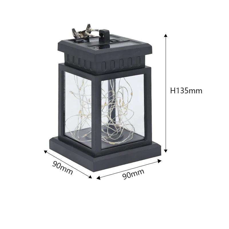 ភ្លើងសូឡា ភ្លើងខ្សែ LED ក្រៅផ្ទះ ចង្កៀងការពារទឹក ចង្កៀងព្យួរសួនច្បារ ភ្លើងតុបតែងទេសភាពក្រៅផ្ទះ ភ្លើងសួនច្បារ យានដ្ឋាន ទីធ្លាផ្ទះ