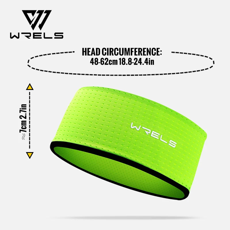 WRELS Sports Headband Sweatband Elastic Gym Fitness Running Basketball Yoga Breathable Quick-dry Absorbent  Widen Hairband