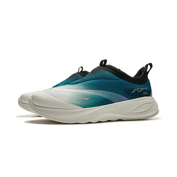 ស្បែកជើងដើរបុរស Li-Ning SOFT GO 2 COMFOAM រអិលលើស្បែកជើងទន់ក្រាស់ លីនីង មានផាសុកភាព ស្បែកជើងកីឡាធម្មតា AGLV005