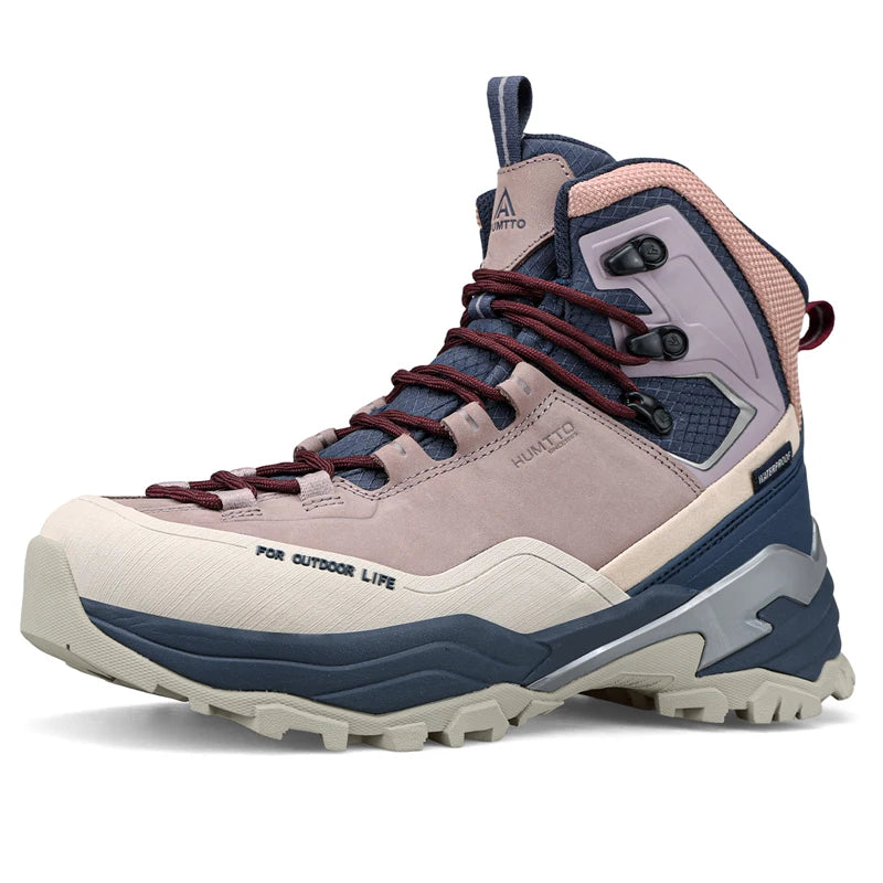 HUMTTO Luxury Designer Trekking Shoes for Woman Winter Hiking Boots Womens Breathable Non-slip Outdoor Mountain Camping Sneakers