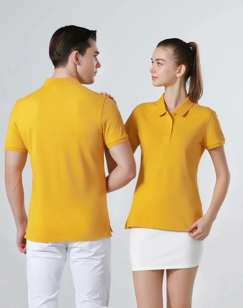 Soft Skin-Friendly Short-Sleeved POLO Shirt  250G High-Quality Island Cotton Custom Logo Work Uniform Busines And Casual