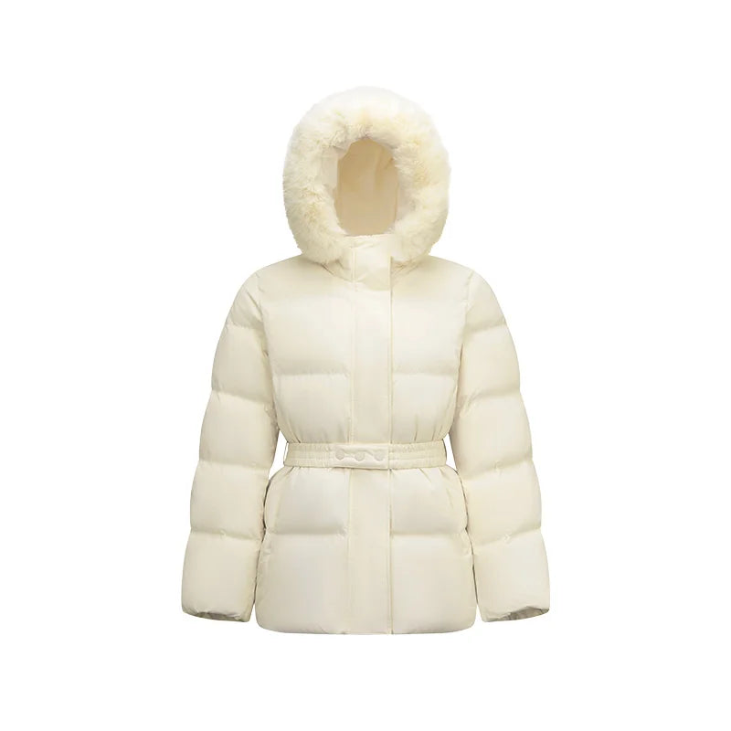 Semir Women Down Jacket Mid Length Water Repellent Windproof 90 Percent Down Fill Plush Collar Modern Style 2026 New
