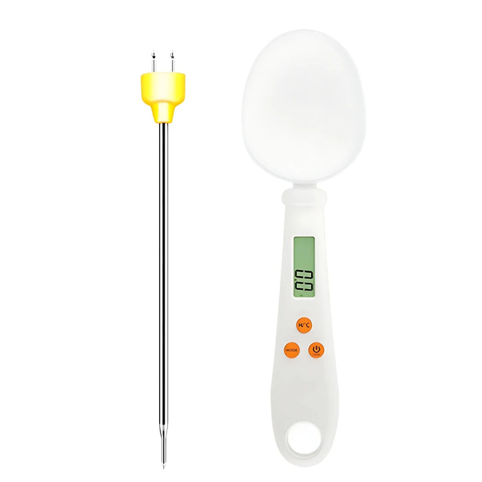 Oil Measuring Scale Versatile Spoon Scale with Lcd Display Accurate Stainless Steel Probe for Measuring Solid Liquid Ingredients