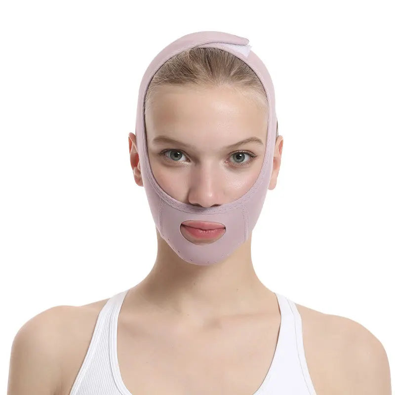 Adjustable V-shaped Face Lift Mask - Breathable, Reusable Facial Shaping Bandage for Double Chin Reduction and Tight facial mask