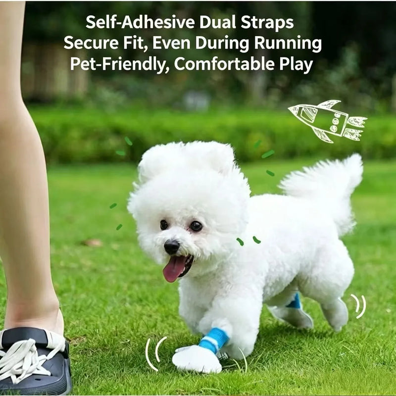 Disposable Dog Shoe Covers, Portable Anti-Dirty Pet Paw Protector Boots, Waterproof Dustproof Socks for Small Dogs Puppy Outdoo