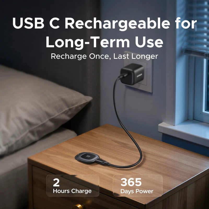 UGREEN Smart Item Tracker Work with Apple Find My & Google Find Hub Bluetooth Finder For iOS & Android C Charging Anti‑Lost Tag
