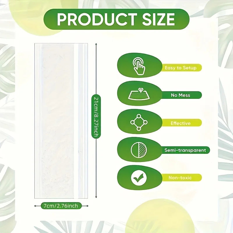 5/10pcs Indoor Window Fly Traps, Transparent Fly Trap Window Fly Stickers, Sticky Window Insect Catcher for Indoor Use Indoor.