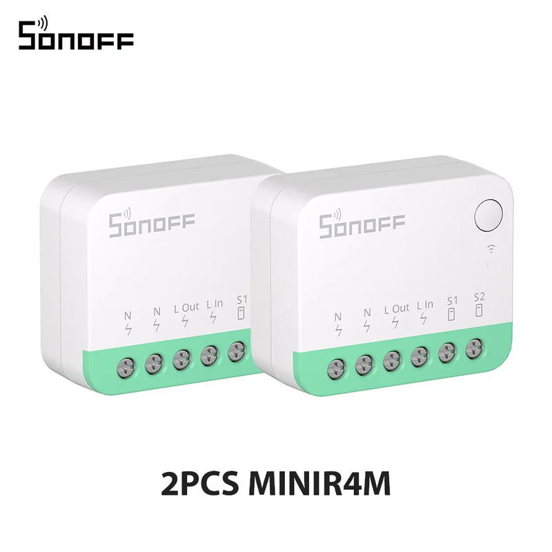 SONOFF MINIR4M Smart WiFi Switch ESP32 Chip Mini Detach Relay EWeLink Voice Control Compatible with Alexa Google Home 1-10PCS