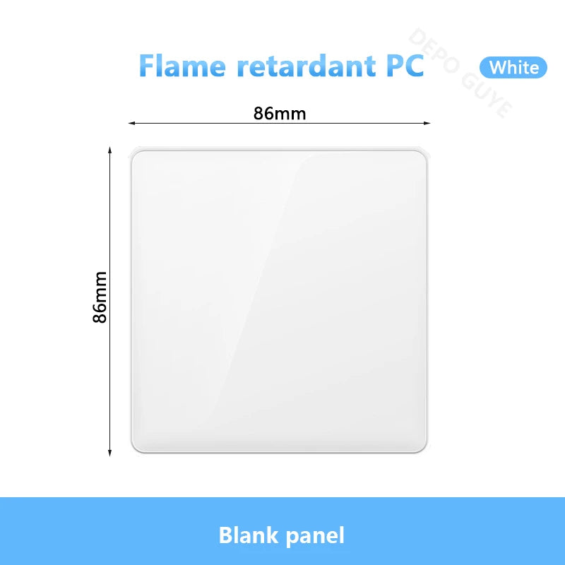 White UK Standard 13A USB Wall Socket Panel,Universal 18W Type-c Quick Charge Socket Plug,Wall Light Switch Electrical outlet