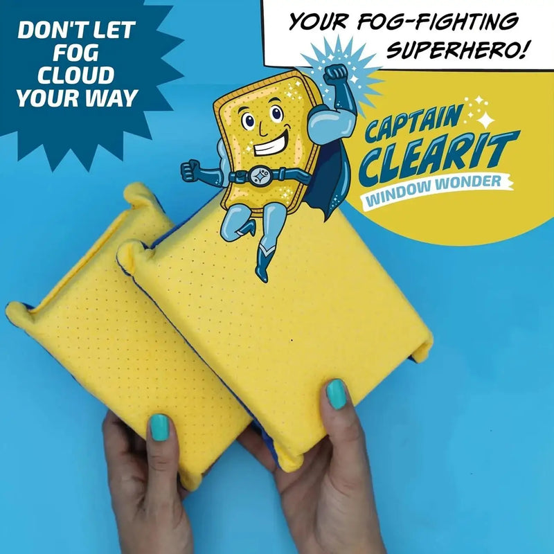 ប៉ុងជូតអ័ព្ទ Captain Clear ទំហំធំ ស្រូបទឹកបានល្អខ្លាំង មិនបន្សល់ស្នាម ងាយស្រួលសម្អាត សម្រាប់រថយន្ត កញ្ចក់ ប្រើប្រាស់ក្នុងនិងក្រៅផ្ទះ ម៉ូដស្អាតទាក់ទាញ