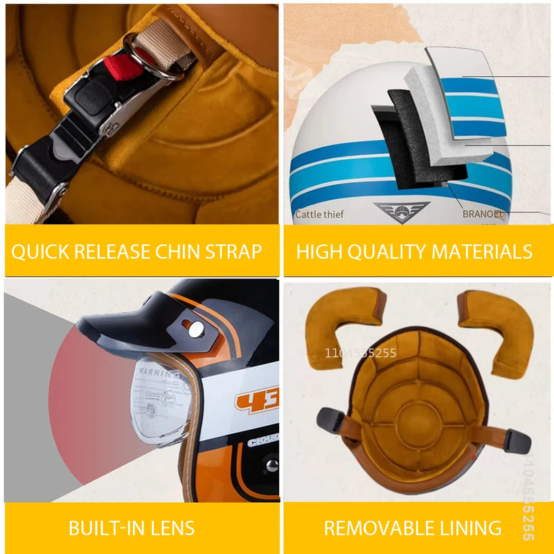 មួកសុវត្ថិភាពម៉ូតូ មួកសុវត្ថិភាពបើកមុខសម្រាប់បុរសស្ត្រី Capacete De Moto សម្ភារៈ ABS ឧបករណ៍ម៉ូតូ វិញ្ញាបនបត្រ DOT