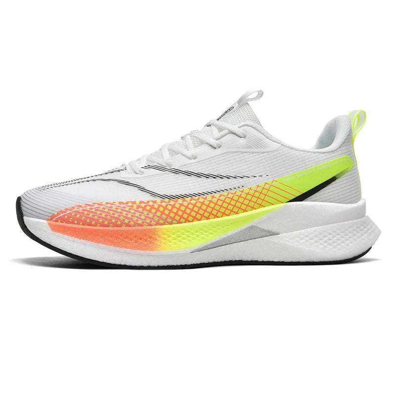 Unisex Sports Shoes Flat Cushioned Running Professional Training Shoes 2026 New Road Jogging Comfortable Lace Up Fitness Shoes