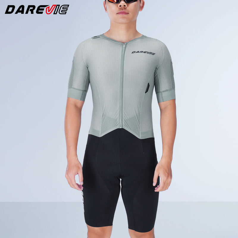 ឈុតជិះកង់ DAREVIE ធ្វើពីក្រួស មានហោប៉ៅចំនួន ៦ លើសពី 2 លីត្រ សម្រាប់ជិះកង់ចម្ងាយឆ្ងាយ ការពារការរអិល និងគ្មានថ្នេរ