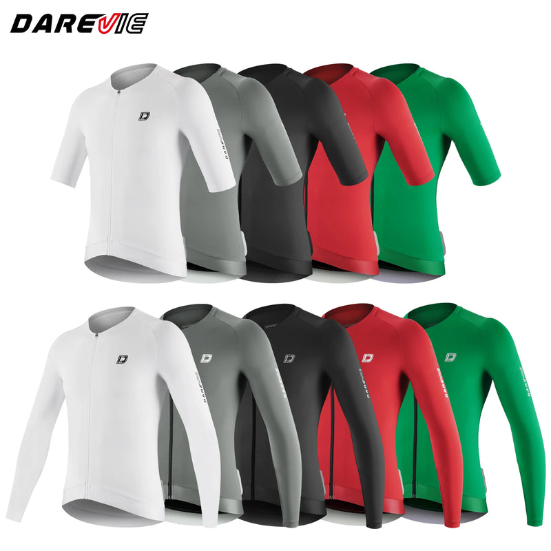 អាវយឺតជិះកង់ DAREVIE 3.0 Cool Technology Pro Level សម្រាប់បុរស អាវ Maillot ស្រូបយកសំណើម 4.5CM ប្រឆាំងនឹងការរអិល