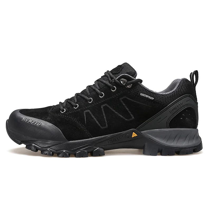 HUMTTO Trekking Shoes for Men Waterproof Climbing Hiking Shoes Mens Sports Luxury Designer Outdoor Leather Safety Sneakers Man