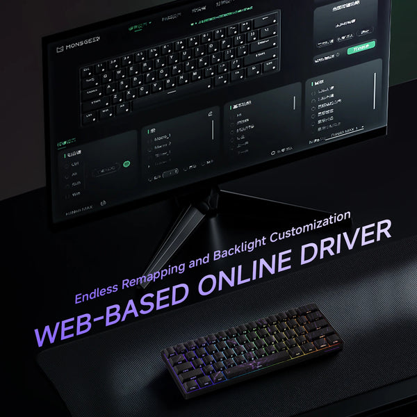 Akko MonsGeek FUN60 PRO&MAX HE Machanical Keyboard Magnetic Switch 60% Gaming Keyboard Rapid Trigger 8K Custom Keyboard