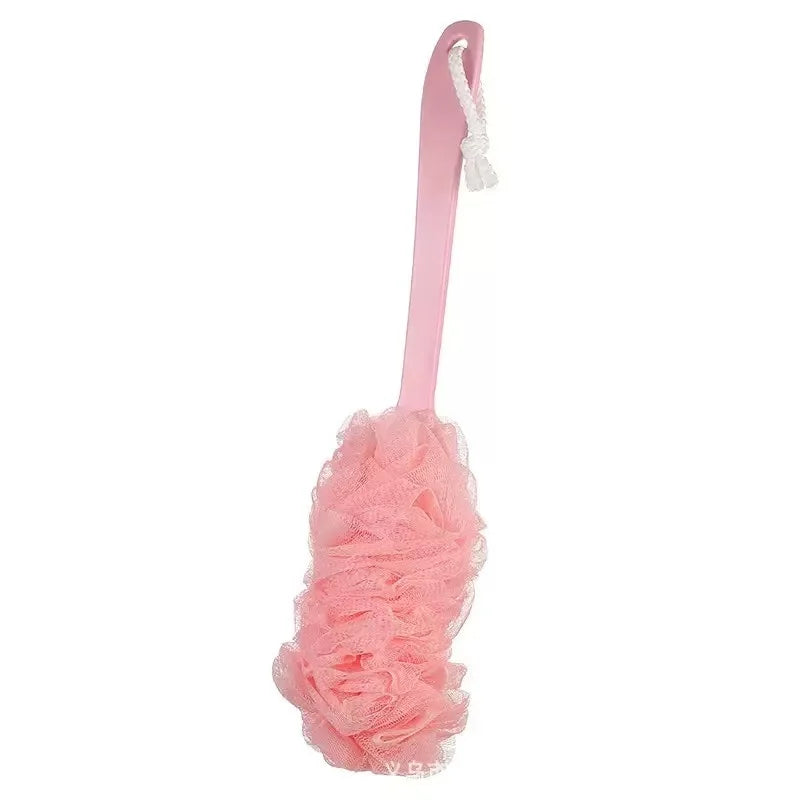 1PCS Long Handle Bath Brush Back Bath Shower Scrubber Body Soft Mesh Scrub Puff Clean Oneself Bath Back Brush