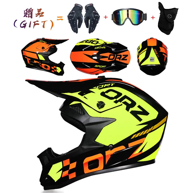 Light Off-road Motorcycle Helmets downhill racing Full Face Helmet Motorcycle Helmet DOT approved cross helmet