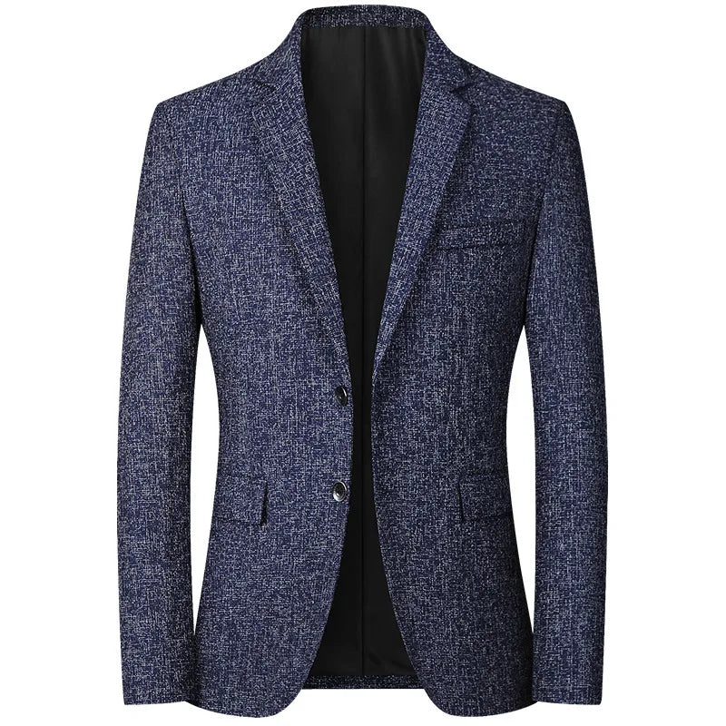 2026 New Men's Red Suit Jacket, Asian Size Blue Slim Coat, Gray Yellow Blazers, M-4XL