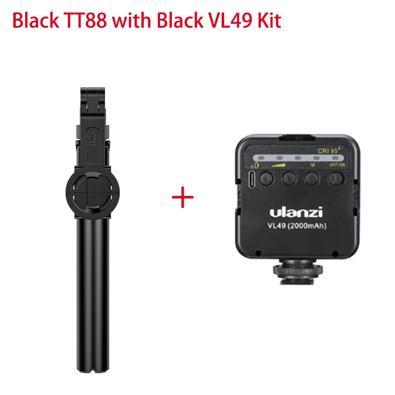 ជើងកាមេរ៉ា Ulanzi TT88 1.44M Overhead Selfie Stick Phone Tripod ជាមួយ Magnetic Clamp ជើងកាមេរ៉ាបន្ថែមឥតខ្សែសម្រាប់ការផ្សាយផ្ទាល់ Vlog